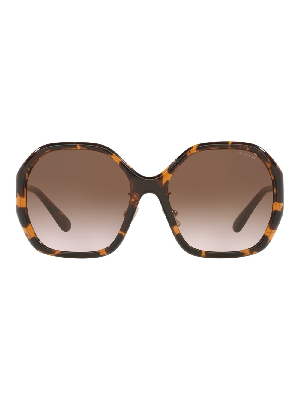 Coach 57mm Gradient Round Sunglasses